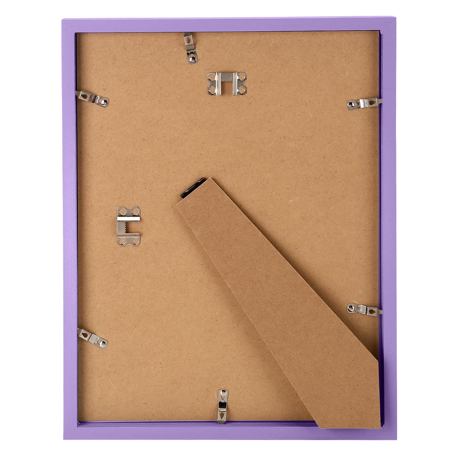 wyooxoo 11x14 Picture Frame Made of Solid Wood Purple Photo Frames Display Pictures 8x10 with Mat or 11x14 Without Mat Colorful